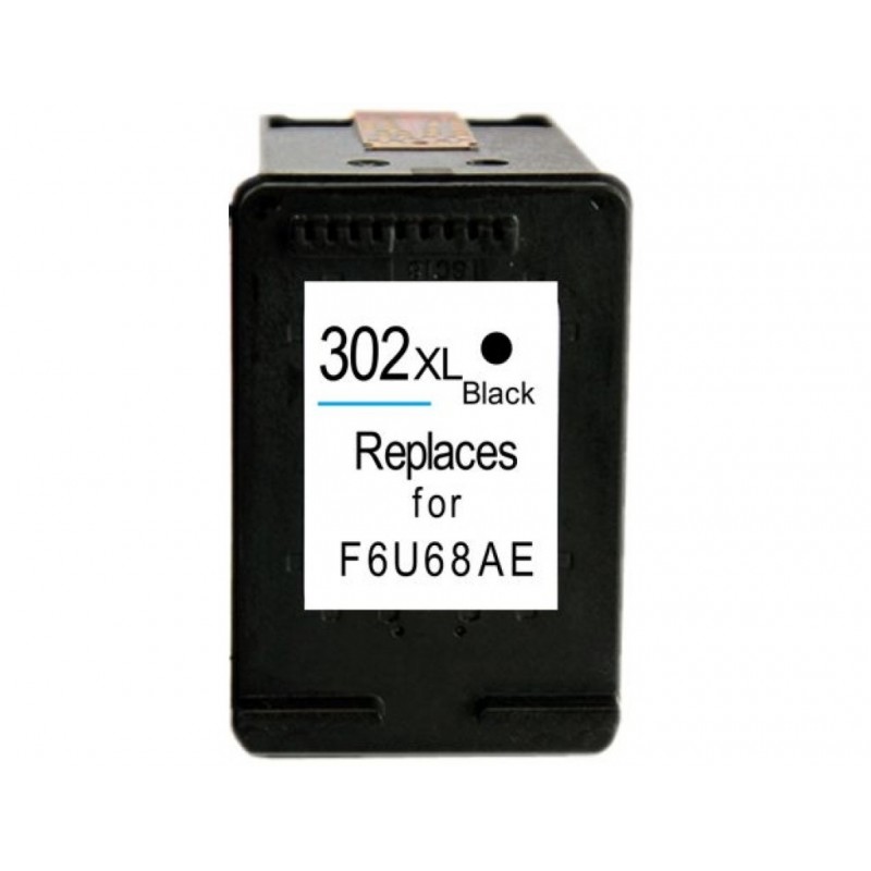 Compatible HP 302XL (F6U68AE) cartouche d'encre noir haute volume (Marque  Distributeur) 15 ml